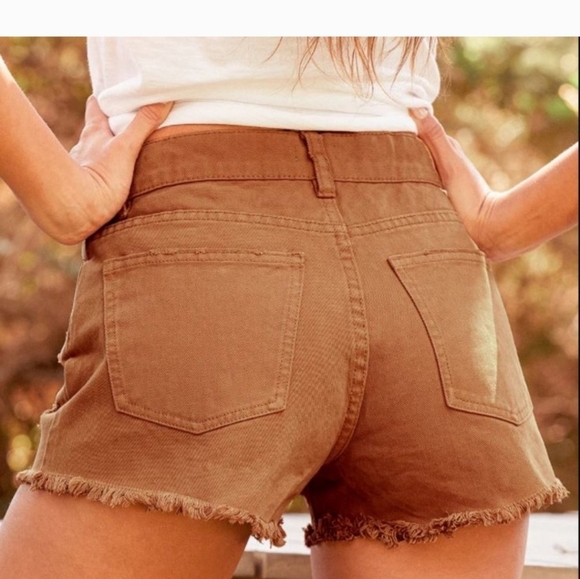 BILLABONG Driftaway Denim Shorts In Light Brown. Size 25 NWT - Picture 3 of 11